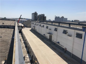 江蘇揚(yáng)州高郵三垛糧庫(kù)倉(cāng)間罩棚工程