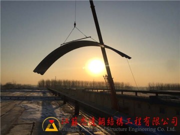 江蘇省揚州市儀征糧庫拱形屋面工程